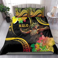 Halo Vanuatu Bedding Set Beautiful Woman Dancing LT05 - Polynesian Pride