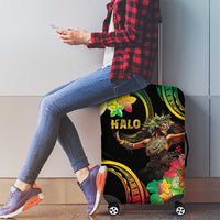 Halo Vanuatu Luggage Cover Beautiful Woman Dancing LT05 - Polynesian Pride