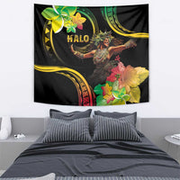 Halo Vanuatu Tapestry Beautiful Woman Dancing LT05 - Polynesian Pride