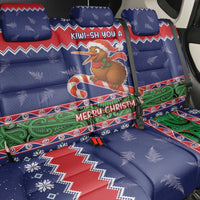 New Zealand Christmas Back Car Seat Cover Kiwi-sh You A Merry Christmas - Polynesian Pride