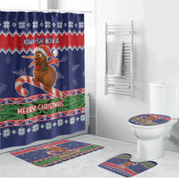 New Zealand Christmas Bathroom Set Kiwi-sh You A Merry Christmas LT05 Bathroom Set (4 pcs) Blue - Polynesian Pride