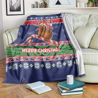New Zealand Christmas Blanket Kiwi-sh You A Merry Christmas - Polynesian Pride