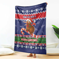 New Zealand Christmas Blanket Kiwi-sh You A Merry Christmas - Polynesian Pride