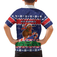 New Zealand Christmas Family Matching Off Shoulder Maxi Dress and Hawaiian Shirt Kiwi-sh You A Merry Christmas - Polynesian Pride