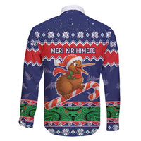 New Zealand Christmas Family Matching Off Shoulder Maxi Dress and Hawaiian Shirt Kiwi-sh You A Merry Christmas - Polynesian Pride