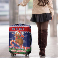 New Zealand Christmas Luggage Cover Kiwi-sh You A Merry Christmas - Polynesian Pride