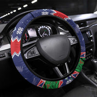 New Zealand Christmas Steering Wheel Cover Kiwi-sh You A Merry Christmas - Polynesian Pride