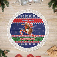 New Zealand Christmas Tree Skirt Kiwi-sh You A Merry Christmas - Polynesian Pride