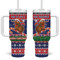 New Zealand Christmas Tumbler With Handle Kiwi-sh You A Merry Christmas - Polynesian Pride