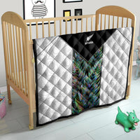 New Zealand Fern Rugby Quilt World Cup 2023 Paua Shell Maori Pattern LT05 - Polynesian Pride