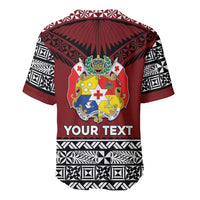 Personalised Tonga Constitution Day Baseball Jersey Tongan Kupesi Ngatu Pattern LT05 - Polynesian Pride