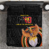 Papua New Guinea Tok Pisin Wik Bedding Set Land Of The Unexpected LT05 Black - Polynesian Pride