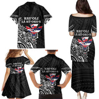 Hawaii November 28th Is My Independence Day Family Matching Puletasi and Hawaiian Shirt