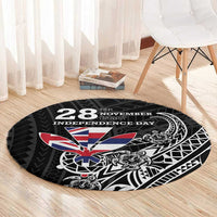 Hawaii November 28th Is My Independence Day Round Carpet LT05 - Polynesian Pride