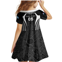 Custom Fiji Rugby Family Matching Mermaid Dress and Hawaiian Shirt Fijian Warrior Black