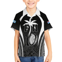 Custom Fiji Rugby Hawaiian Shirt Fijian Warrior Black LT05 - Polynesian Pride