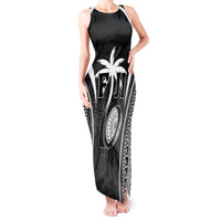 Custom Fiji Rugby Tank Maxi Dress Fijian Warrior Black LT05 Women Black - Polynesian Pride