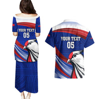 Custom Samoa Rugby Couples Matching Puletasi and Hawaiian Shirt Manuma Ptilinopus Perousii LT05 - Polynesian Pride