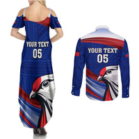 Custom Samoa Rugby Couples Matching Summer Maxi Dress and Long Sleeve Button Shirt Manuma Ptilinopus Perousii LT05 - Polynesian Pride