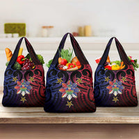Haiti Philippines Grocery Bag Haitian Coat Of Arms With Filipino Sun