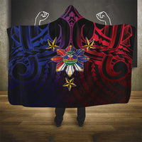 Haiti Philippines Hooded Blanket Haitian Coat Of Arms With Filipino Sun