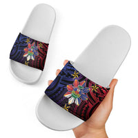 Haiti Philippines Slide Sandals Haitian Coat Of Arms With Filipino Sun LT05 - Polynesian Pride