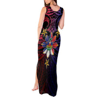 Haiti Philippines Tank Maxi Dress Haitian Coat Of Arms With Filipino Sun