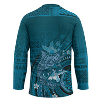 Samoa Tatau Marlin Hockey Jersey With Siapo Motifs Teal