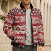 Tonga Language Week Bomber Puffer Jacket Lea Faka-Tonga Everyday LT05 - Polynesian Pride