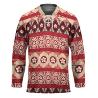 Tonga Language Week Hockey Jersey Lea Faka-Tonga Everyday LT05 Unisex Beige - Polynesian Pride