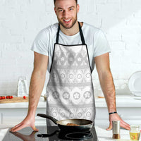 Tonga White Sunday Apron Tongan Ngatu Siale Pattern LT05 - Polynesian Pride