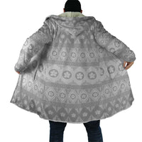Tonga White Sunday Cloak Tongan Ngatu Siale Pattern LT05 - Polynesian Pride
