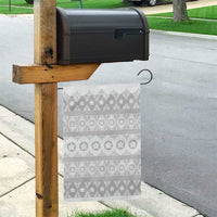 Tonga White Sunday Garden Flag Tongan Ngatu Siale Pattern - Polynesian Pride