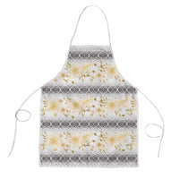 Samoa White Sunday Apron Samoan Tapa Yellow Hibiscus LT05 Yellow - Polynesian Pride