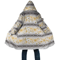 Samoa White Sunday Cloak Samoan Tapa Yellow Hibiscus LT05 Unisex Yellow - Polynesian Pride