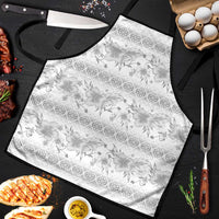 Samoa White Sunday Apron Samoan Tapa White Hibiscus LT05 White - Polynesian Pride