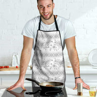 Samoa White Sunday Apron Samoan Tapa White Hibiscus LT05 - Polynesian Pride