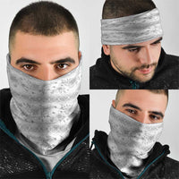 Samoa White Sunday Neck Gaiter Samoan Tapa White Hibiscus LT05 - Polynesian Pride