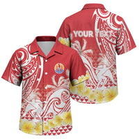 Personalised Tahiti Surfing Family Matching Off The Shoulder Long Sleeve Dress and Hawaiian Shirt Polynesian Style