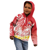 Personalised Tahiti Surfing Kid Hoodie Polynesian Style