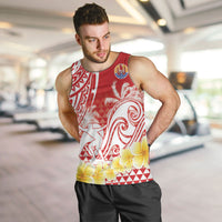 Personalised Tahiti Surfing Men Tank Top Polynesian Style