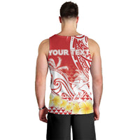 Personalised Tahiti Surfing Men Tank Top Polynesian Style