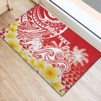 Personalised Tahiti Surfing Rubber Doormat Polynesian Style LT05 - Polynesian Pride