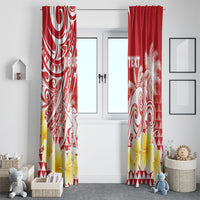 Personalised Tahiti Surfing Window Curtain Polynesian Style LT05 - Polynesian Pride