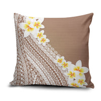 Tahiti Plumeria Tribal Pattern Pillow Cover Wave Style Brown LT05 Brown - Polynesian Pride