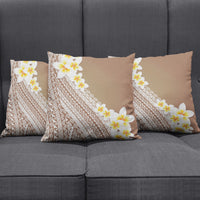 Tahiti Plumeria Tribal Pattern Pillow Cover Wave Style Brown LT05 - Polynesian Pride