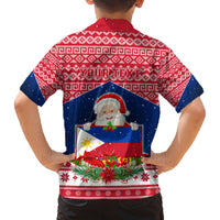 Personalised Philippines Christmas Family Matching Puletasi Dress and Hawaiian Shirt Filipino Parol Maligayang Pasko LT05 - Polynesian Pride
