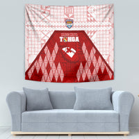 Tonga Rugby Tapestry 2023 Pacific Championships Kupesi Ngatu Mate Maa LT05 - Polynesian Pride