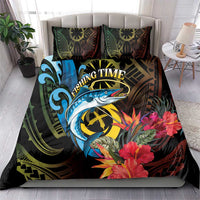 Vanuatu Fishing Bedding Set It's Time To Fish LT05 - Polynesian Pride