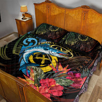 Vanuatu Fishing Quilt Bed Set It's Time To Fish